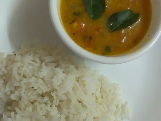 Dal served with steamed rice